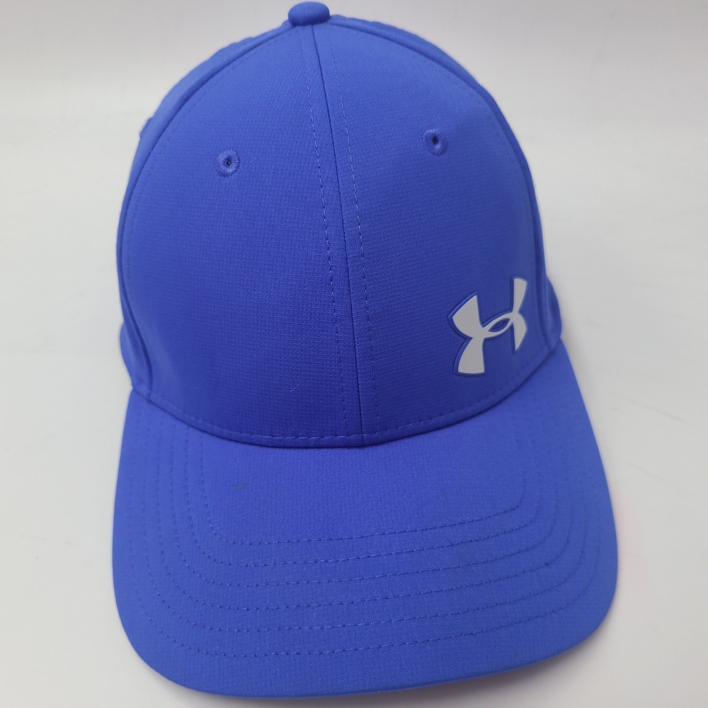 Under Armour Hat Fitted (Seems S-M) Blue Golf Performance Tennis Pickleball Men